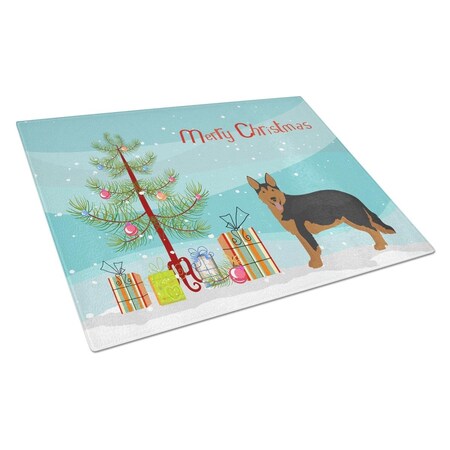 Carolines Treasures Shollie No.2 Christmas Tree Glass Cutting Board Large CK3874LCB